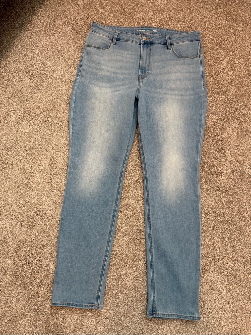 ⛔️Old Navy High-Waisted Wow Straight Ankle Jeans Size 14 GUC
